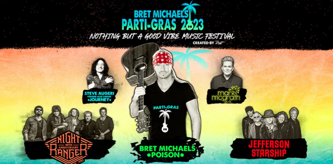 Bret Michaels PartiGras Tour SiriusXM Sweepstakes
